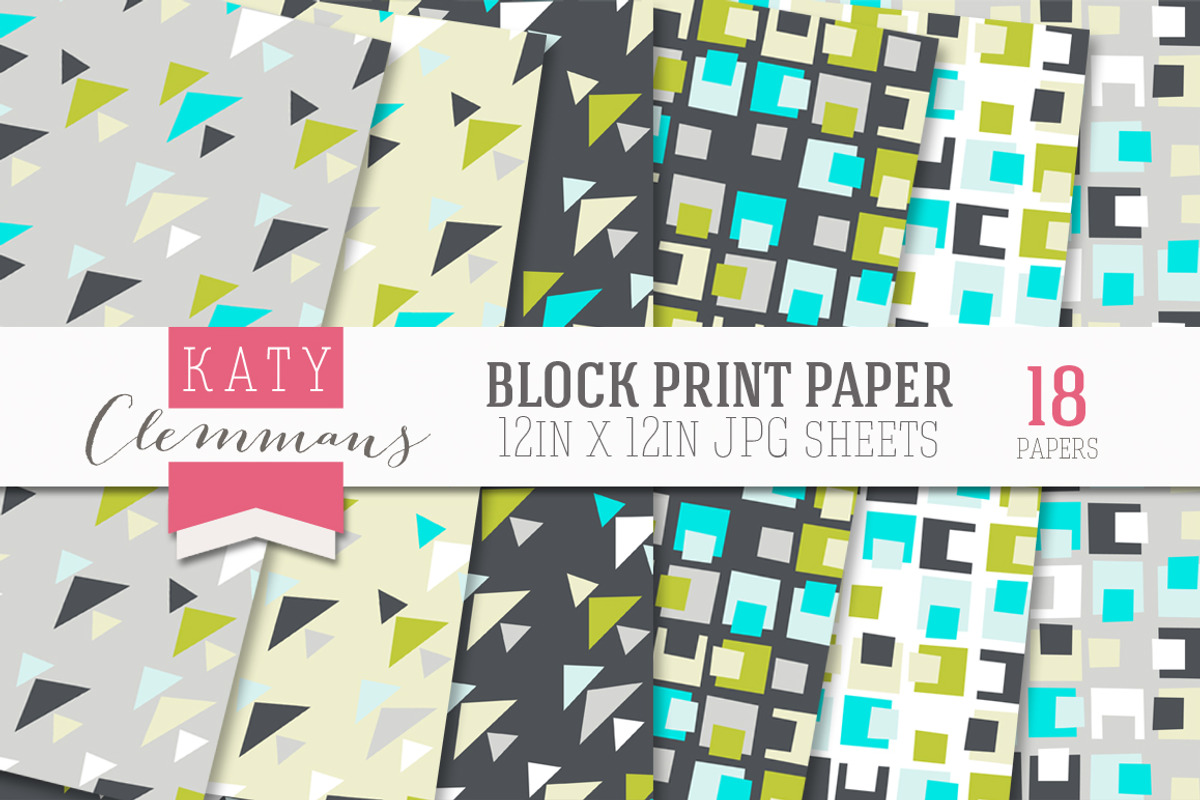 Block Print Papers preview 4