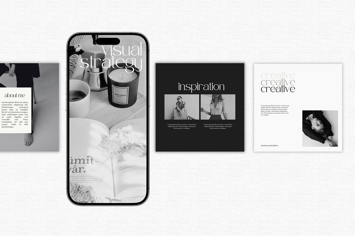 Luxe Social Kit - Instagram template, a Social Media Template by Lumisse Studio (Photo 3 of 10)