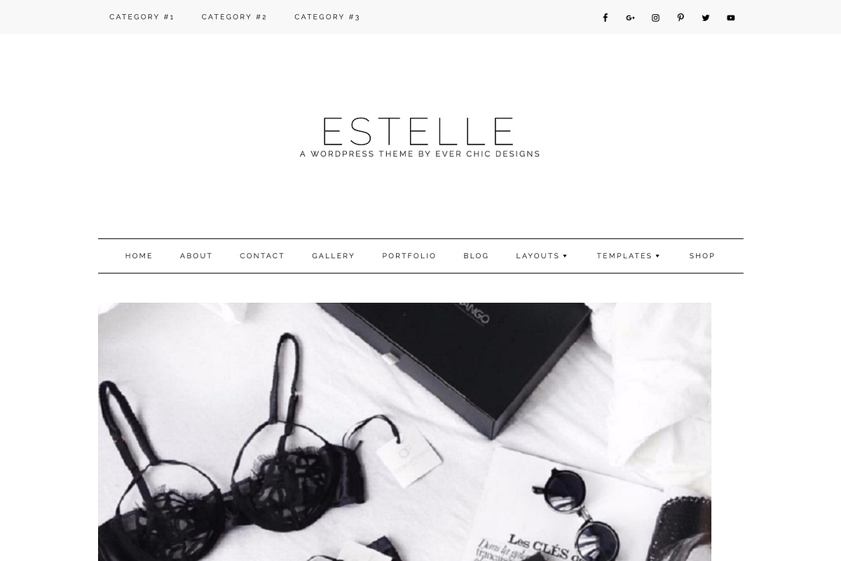 Estelle Feminine Wordpress Theme, a WordPress Template by The Reverie Collective (Photo 2 of 3)