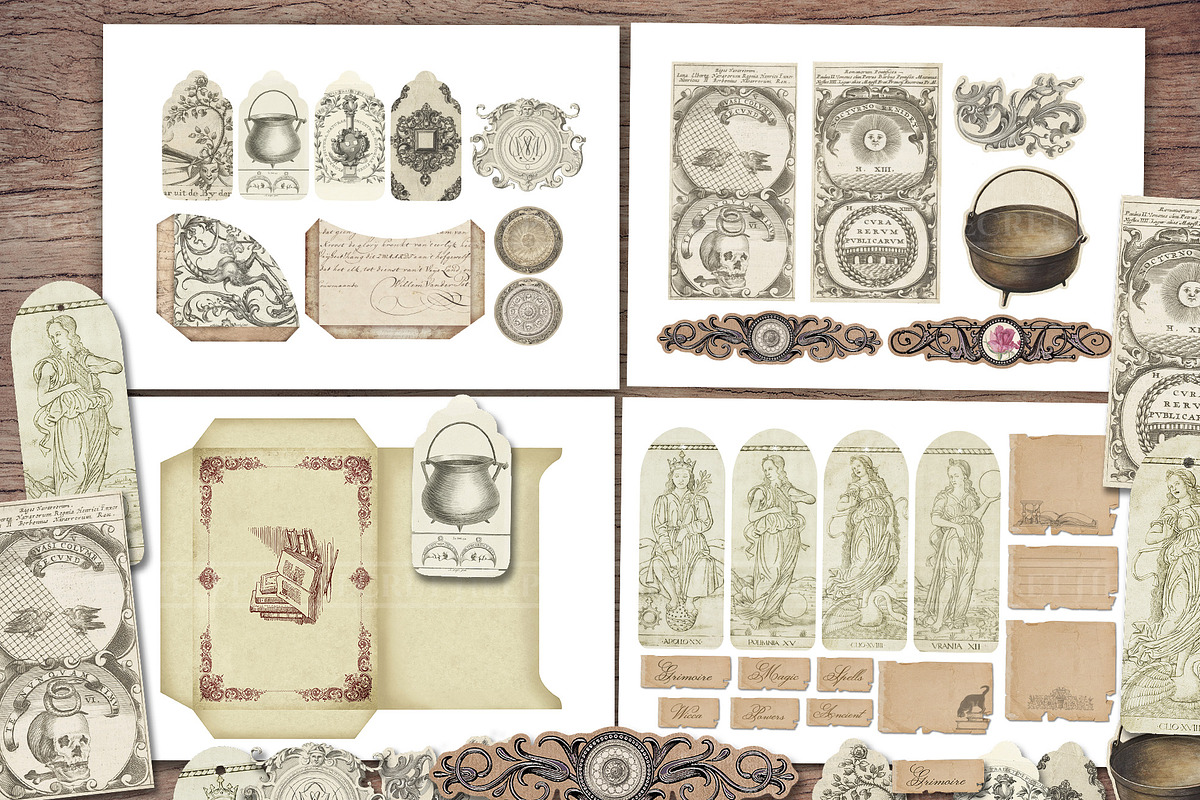 Grimoire Scrapbook Kit, a Decorative Illustration by Secret Helper (Photo 4 of 7)