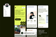 Figma SAAS Mobile Landing Page, a Websites & App Template by SLAB! Design (Thumbnail 3 of 4)