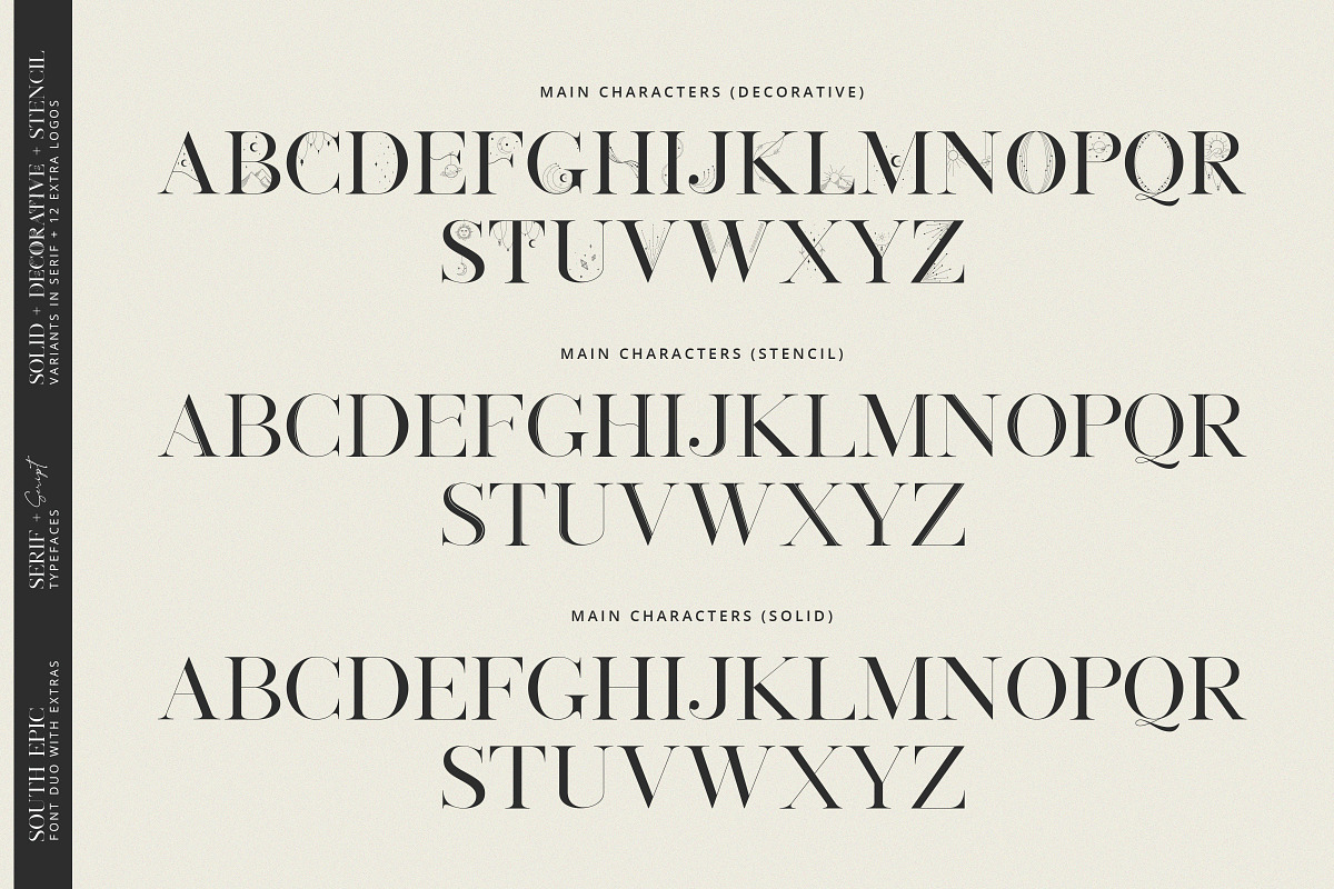 South Epic Dream Font Duo + Logos, a Serif Font by SNIPESCIENTIST (Photo 27 of 32)