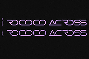 Rococo Across - Futuristic Font, a Sans Serif Font by 177Studio (Thumbnail 7 of 8)