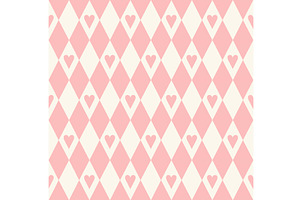 Circus harlequin seamless pattern, an Illustration by Barsuk's Shop