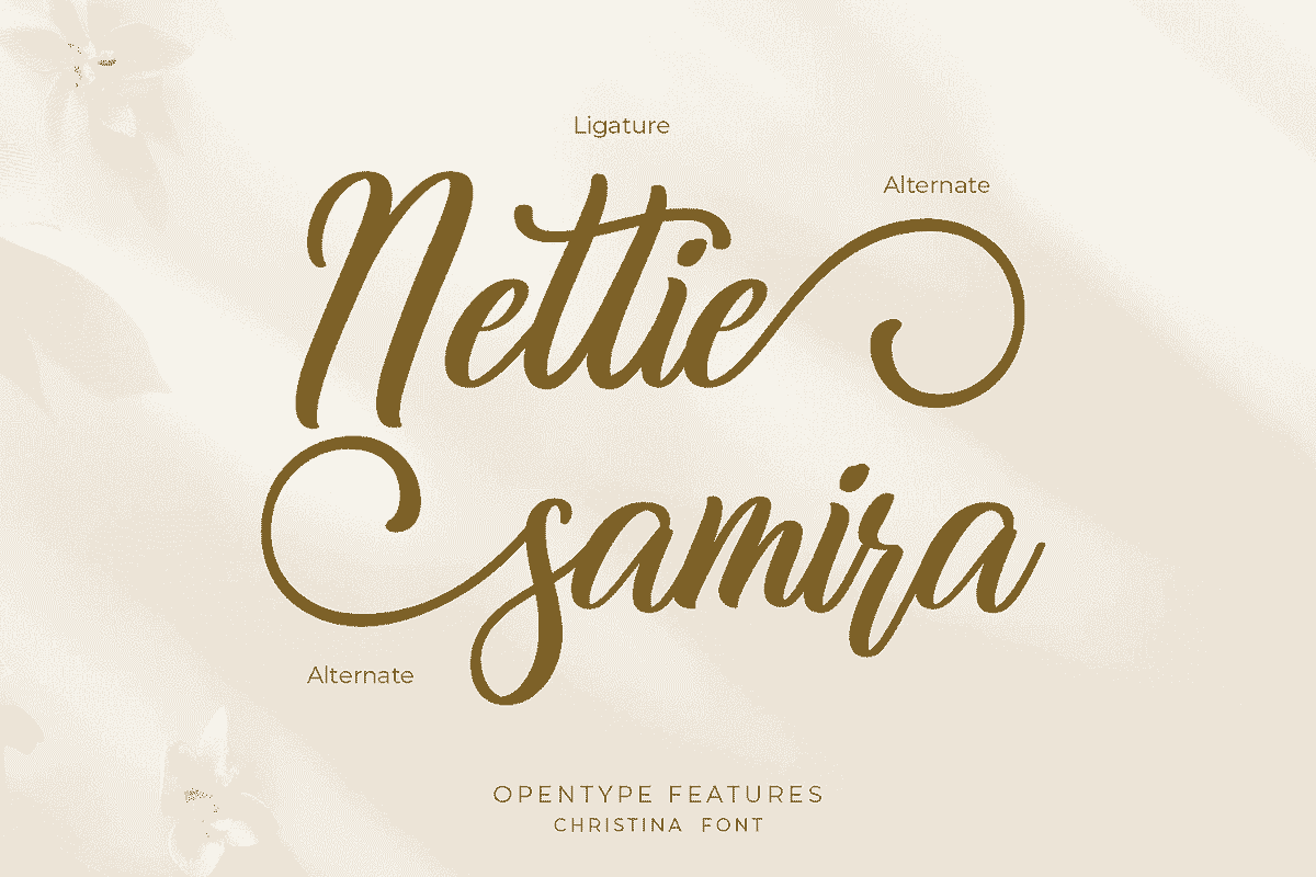 Christina, a Handwritten Font by Mozatype (Photo 8 of 10)