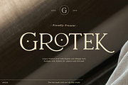 Grotek - Luxury Modern Serif, a Serif Font by Gilar Studio (Thumbnail 1 of 15)