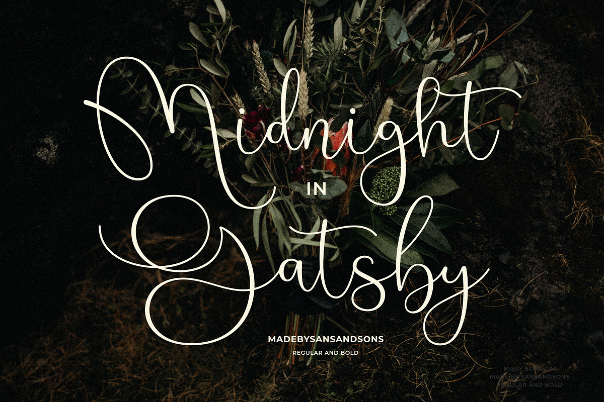 Misty Blossom, a Script Font by Sans & Sons (Photo 8 of 9)
