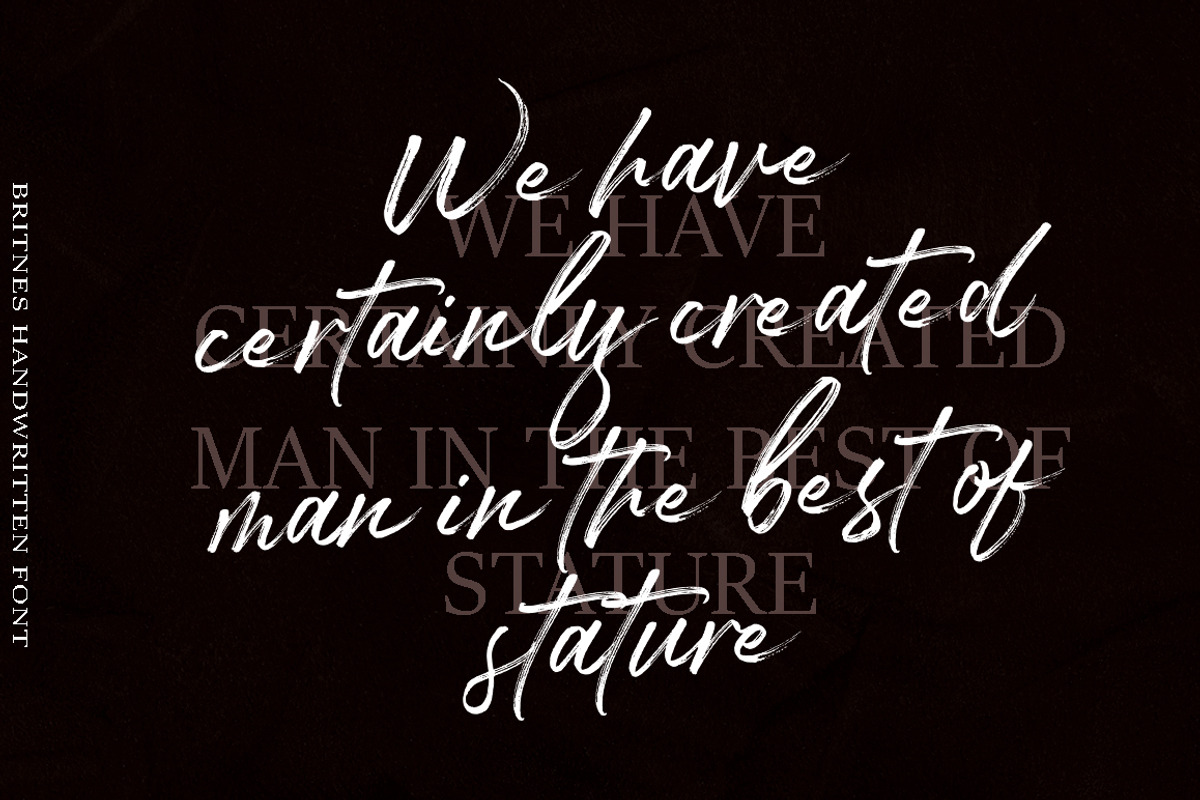 Britnes - Handwritten Font, a Handwritten Font by Suza Studio (Photo 2 of 5)