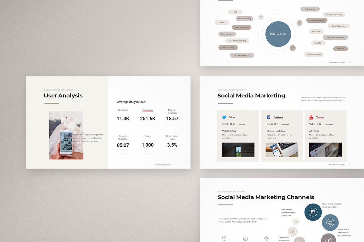 Digital Marketing Strategy Template, a Presentation Template by CreativityForest (Photo 3 of 15)