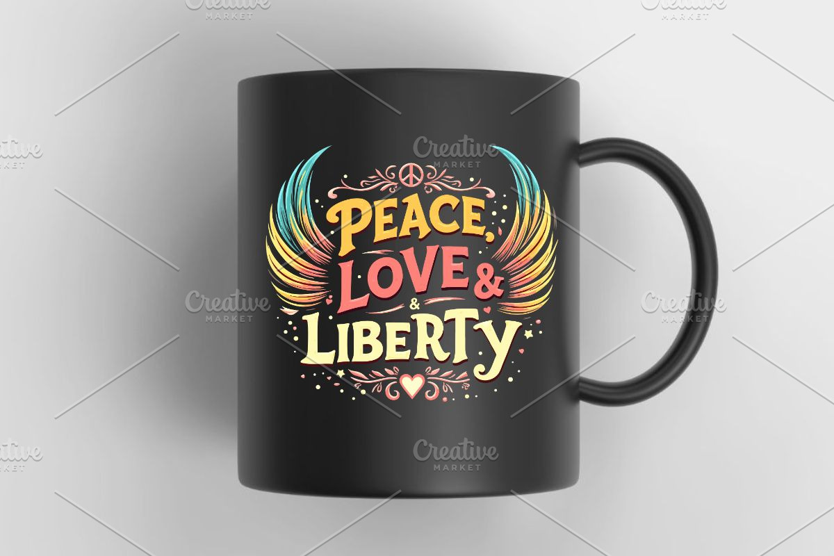 Peace, Love & Liberty SVG, an Illustration by Awieee1 (Photo 3 of 4)