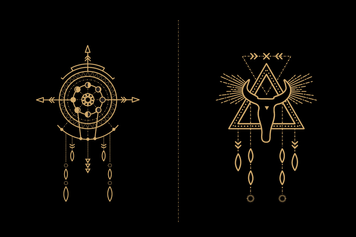Mandala Set - Tribal Shaman, a Decorative Illustration by S K Y B O X (Photo 4 of 11)
