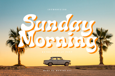 Sunday Morning Retro Display Font