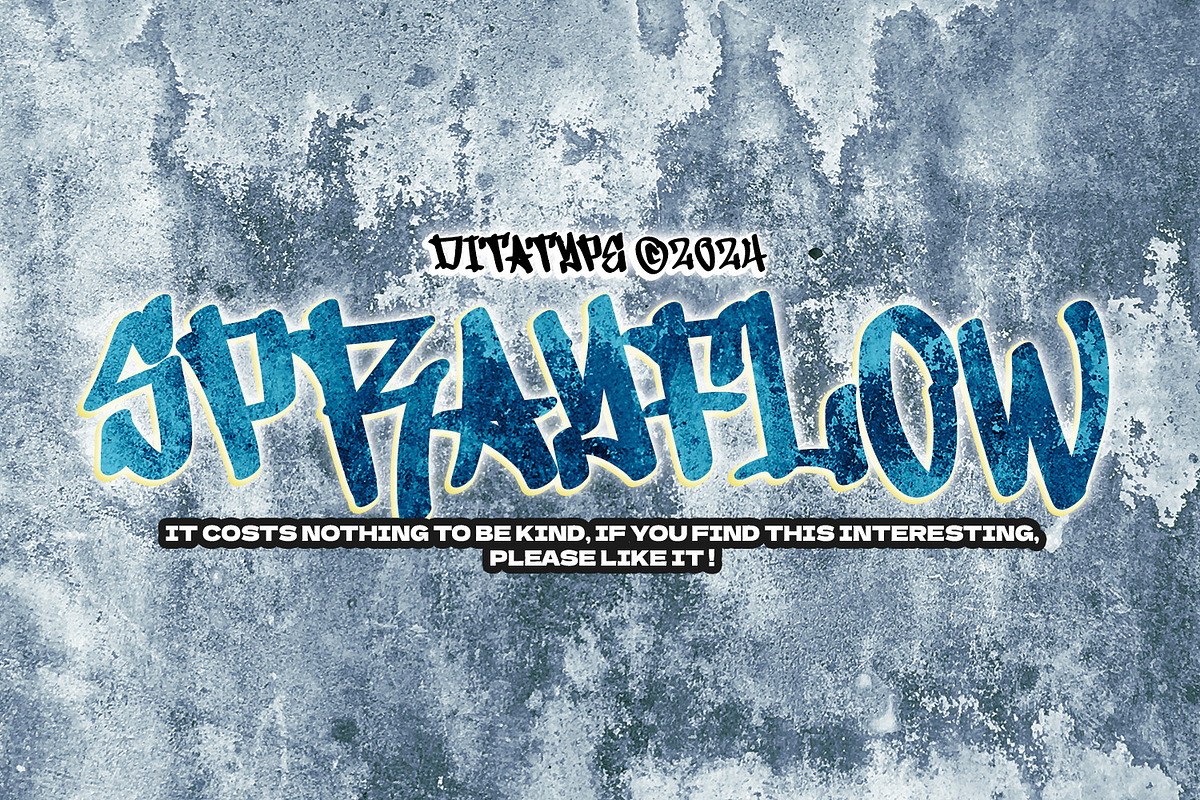 Sprayflow, a Symbol Font by Ditatype (Photo 11 of 11)