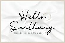 Hello Senthany - Modern Handwritten