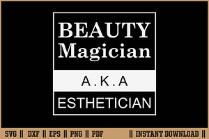Beauty Magician AKA Esthetician SVG, a Work Illustration by Handy Arts Studio