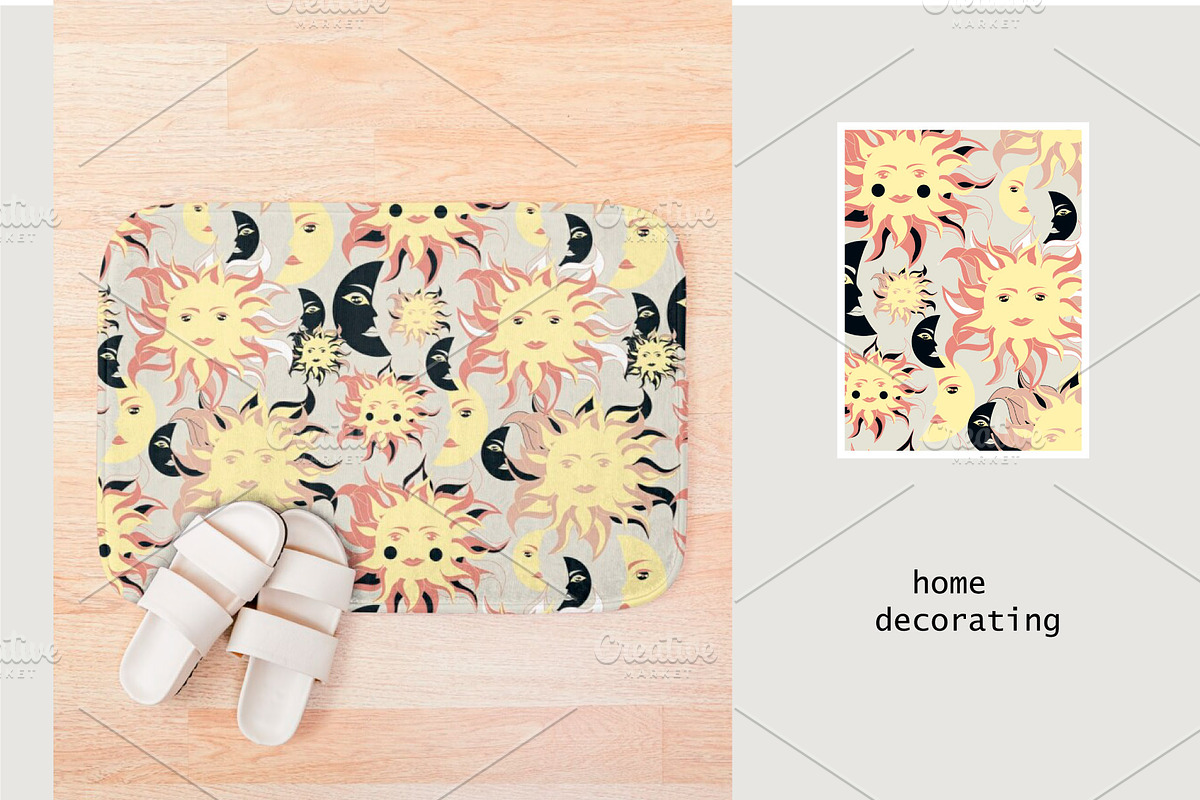Sun and Moon, a Pattern Graphic by Polanika (Photo 7 of 9)