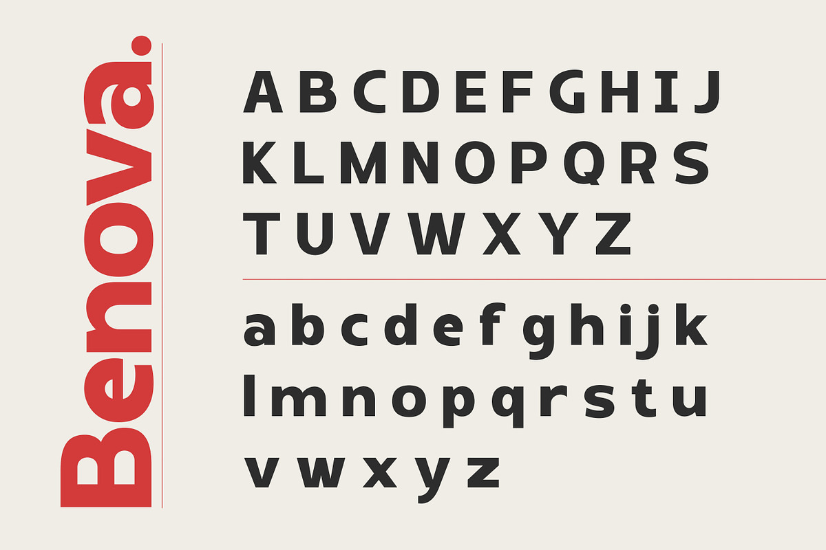 Benova - Family Sans Serif Font, a Sans Serif Font by Flawless And Co (Photo 10 of 10)