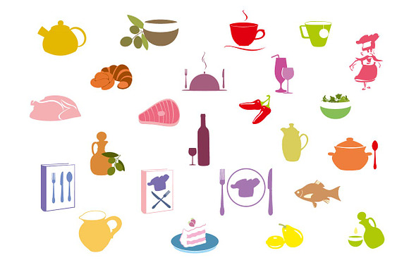 Kitchen And Cooking Icons