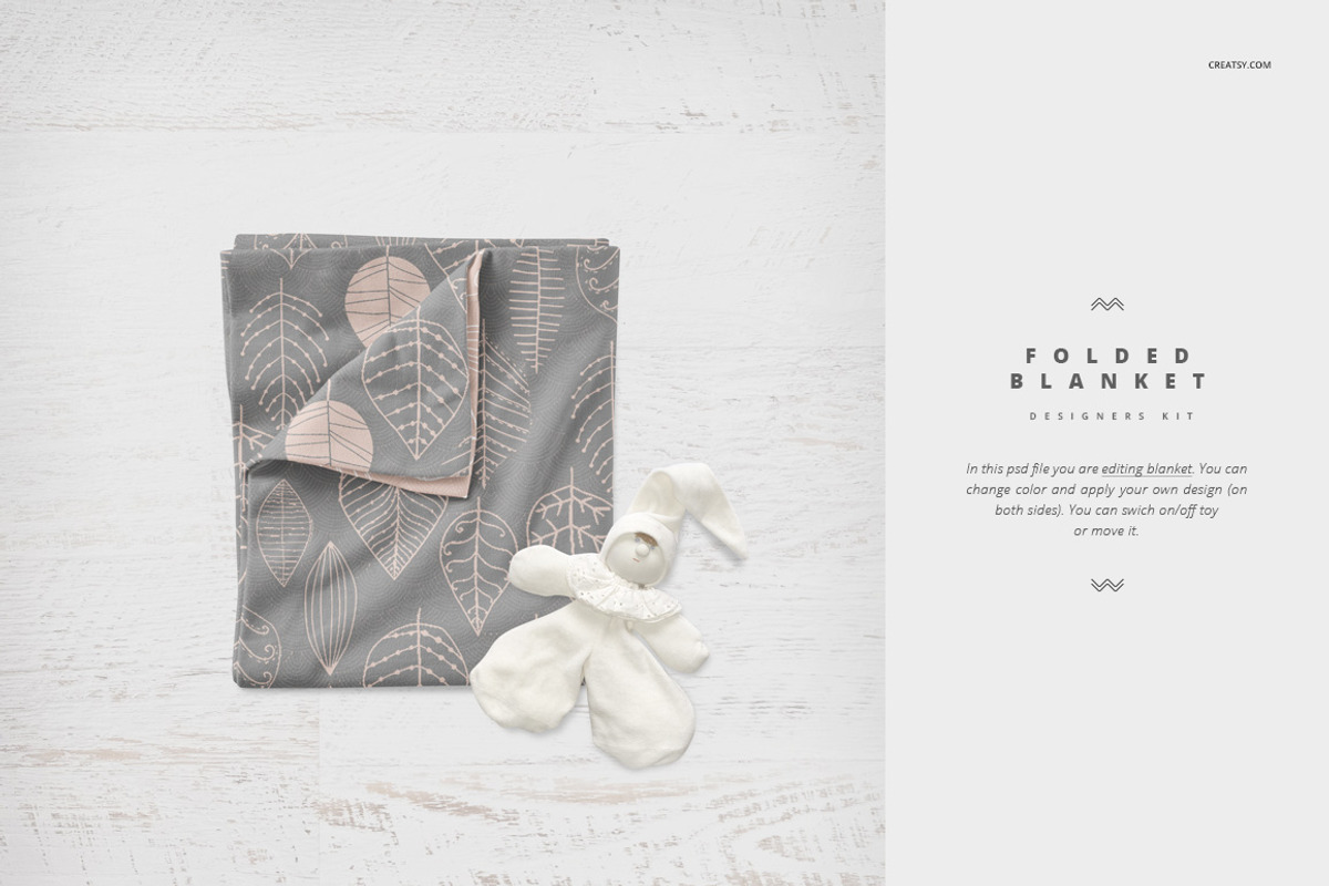 Crib Beddind Designers Kit Mockup, a Bottom Mockup by Creatsy (Photo 24 of 29)
