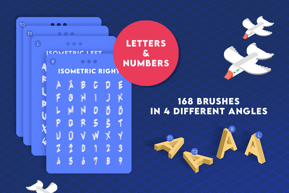 1300+ Procreate Isometric 3D Brushes, a Brush Add-On by BrushBoy (Photo 8 of 9)