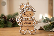 Personalized Gingerbread Ornaments, a Decorative Illustration by svgocean (Thumbnail 9 of 14)
