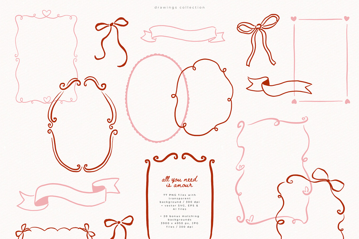 All You Need Is Amour Collection, a Seasonal Illustration by PeDe Designs (Photo 8 of 8)