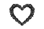 Floral Heart Wreath SVG Bundle, an Illustration by Gaye Art (Thumbnail 21 of 31)