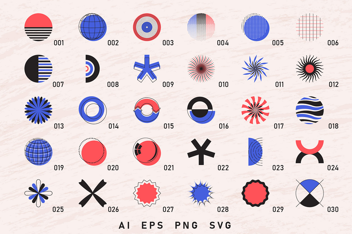 99 abstract vector shapes, an Object Graphic by Valeria Soloveva (Photo 2 of 5)