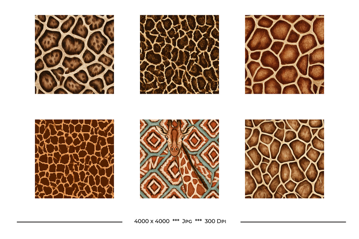 Giraffe Fur Animal Print Art Pattern, a Pattern Graphic by karenfoleyphoto (Photo 5 of 6)