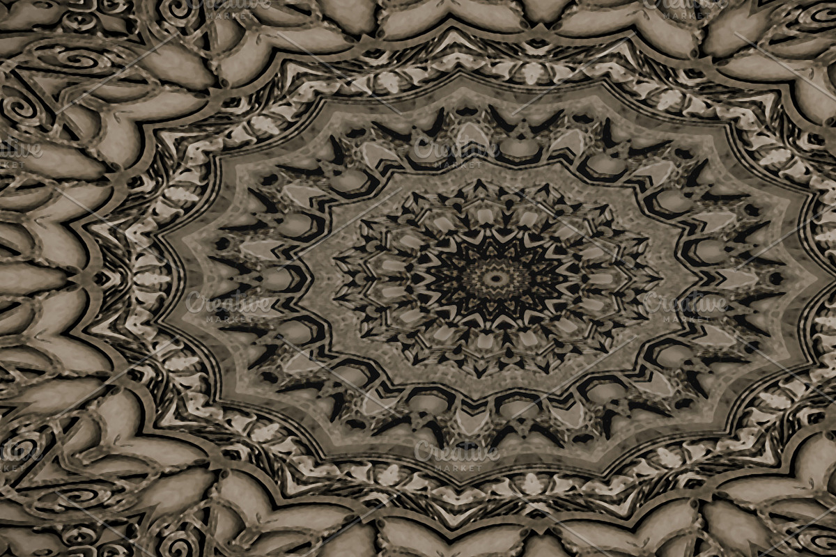Radial symmetry ornament pattern background, a Pattern Graphic by DanFLCreativo