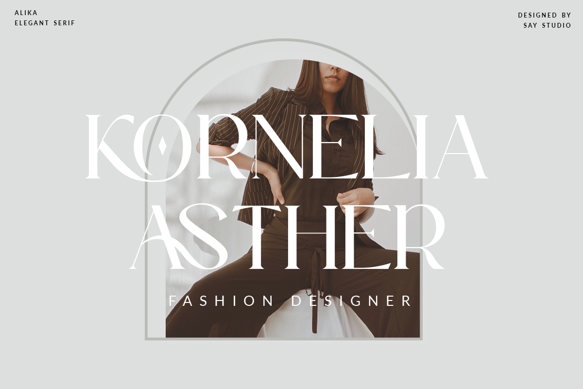 Alika - Elegant Serif, a Serif Font by Say Studio (Photo 3 of 15)