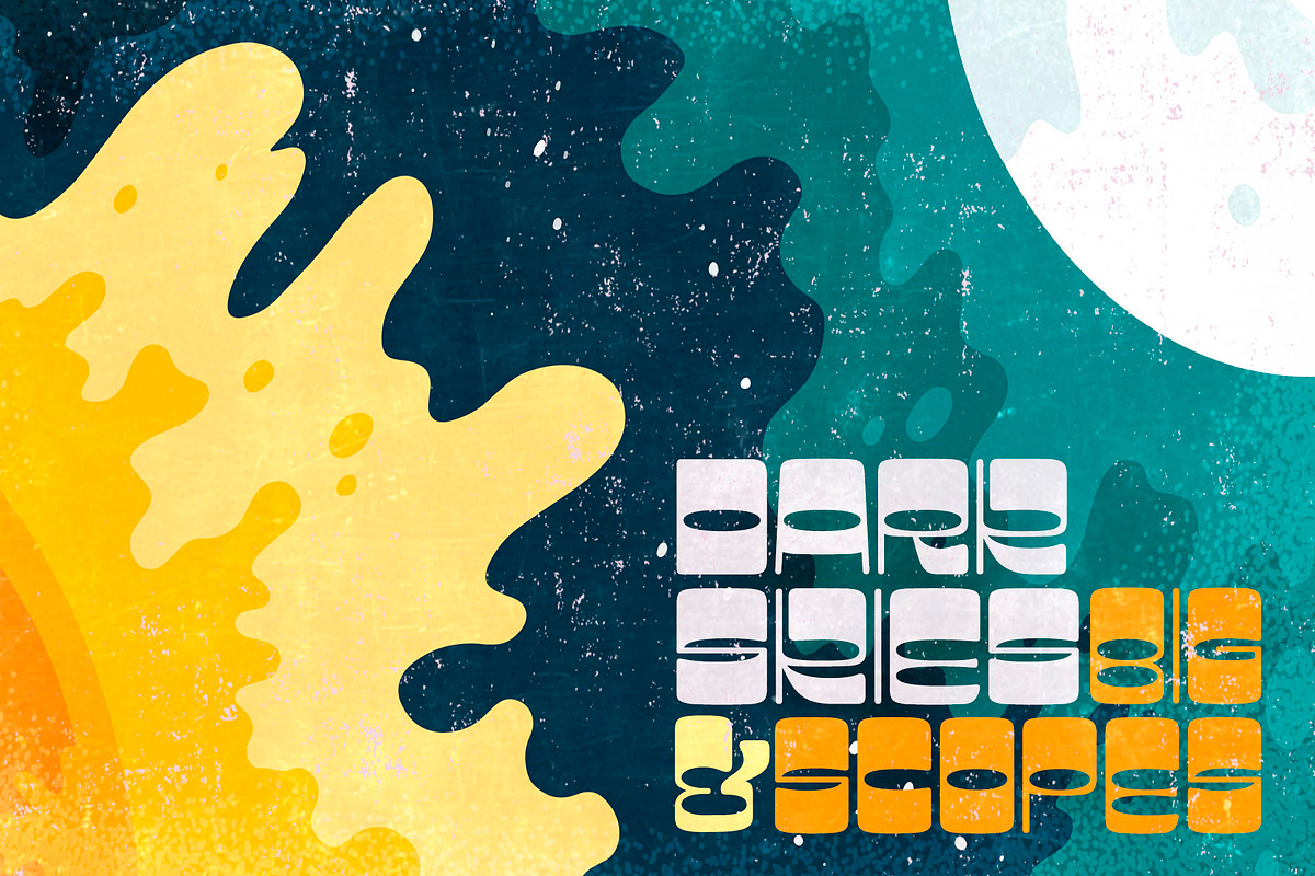 Aquatronik | Retro futuristic, a Handwritten Font by The Flying Type (Photo 2 of 12)