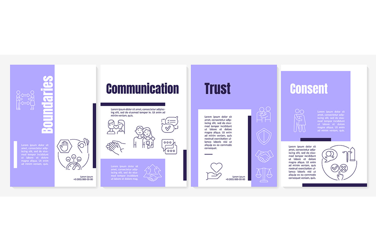 Building healthy relationships, a Brochure Template by bsd studio
