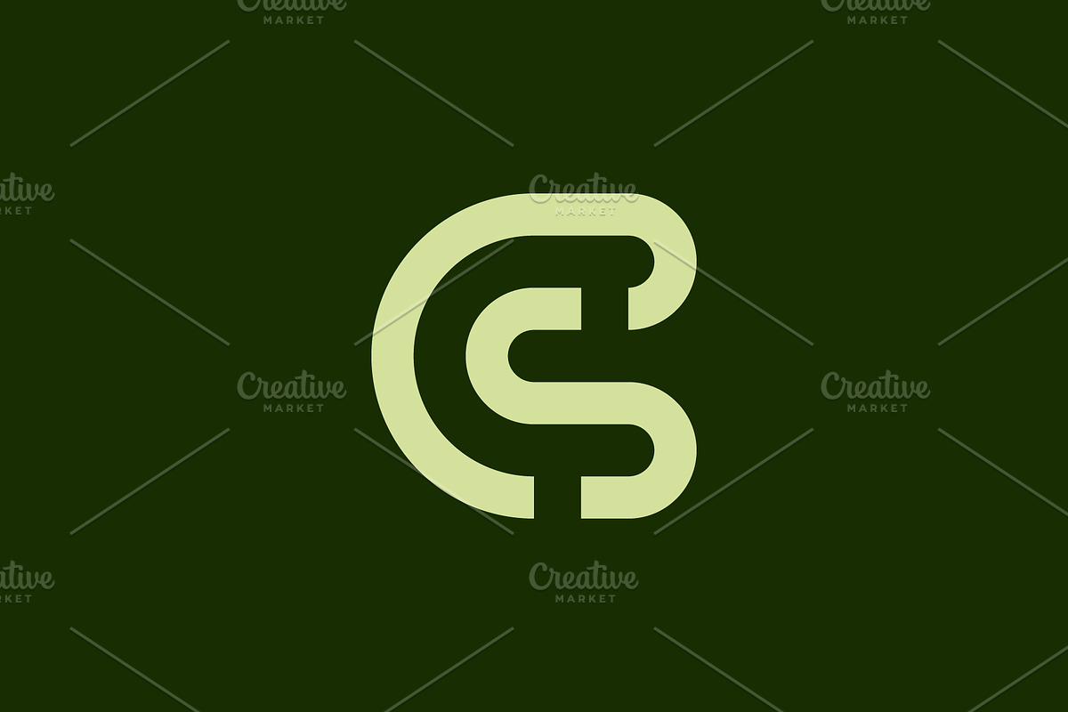 initial letter CS or SC logo., a Branding & Logo Template by Rasagama Studio