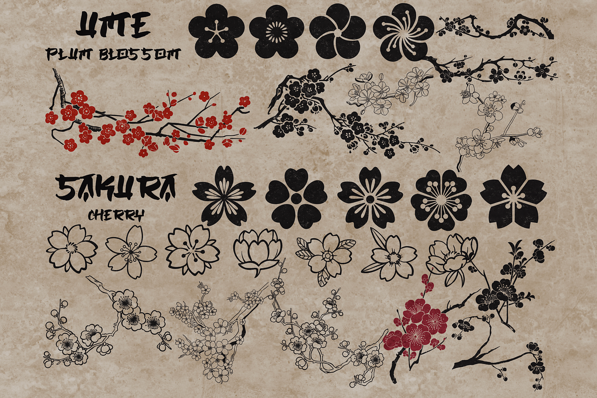 Japan traditional elements Procreate, a Brush Add-On by TheWhiteCatLab (Photo 18 of 20)