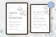 Canva **Elegant Wedding** Invitation, an Invitation Template by ElladesignCo (Thumbnail 1 of 5)