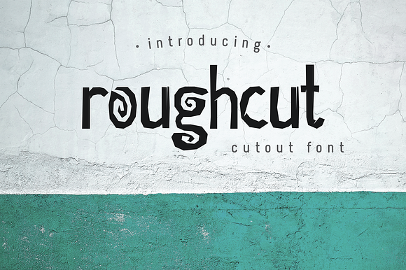 Roughcut font preview 6