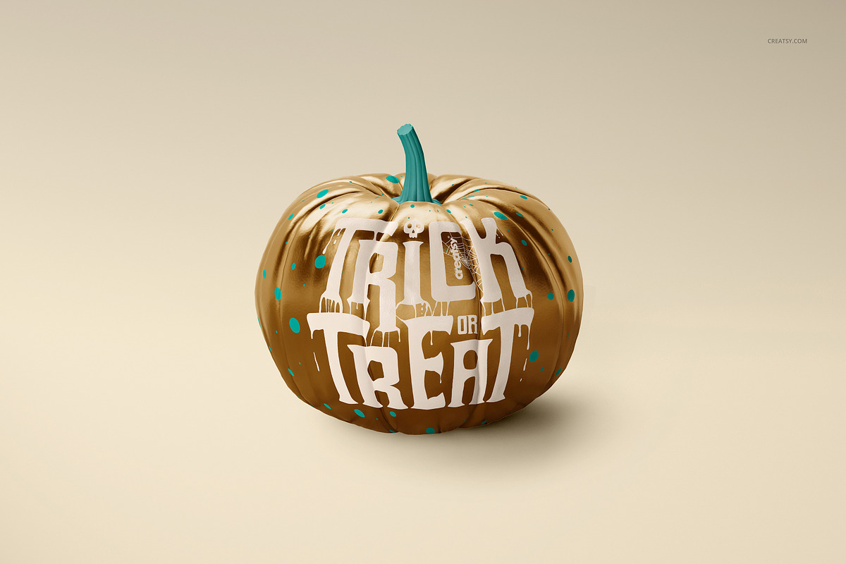 Halloween Pumpkin Mockup Set, a Household Mockup by creatsy2 (Photo 5 of 11)