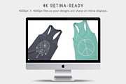 Women's Racerback Tank-Top Mockups, an Apparel Mockup by Photific (Thumbnail 3 of 6)