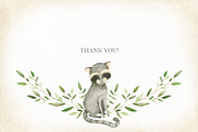 Watercolor woodland animals set, an Animal Illustration by OrangePeafowlArt (Thumbnail 14 of 14)