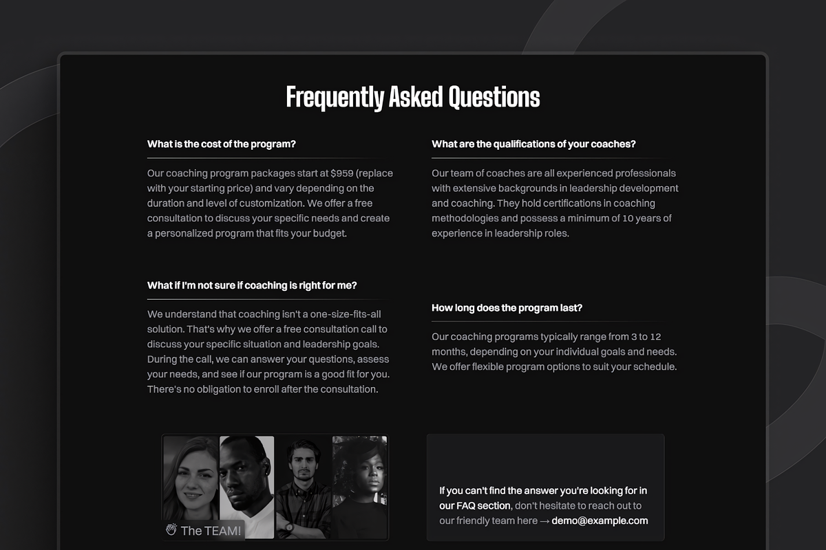 Ascendger: Framer Template for Coach, a Landing Page Template by hueMubin (Photo 6 of 10)