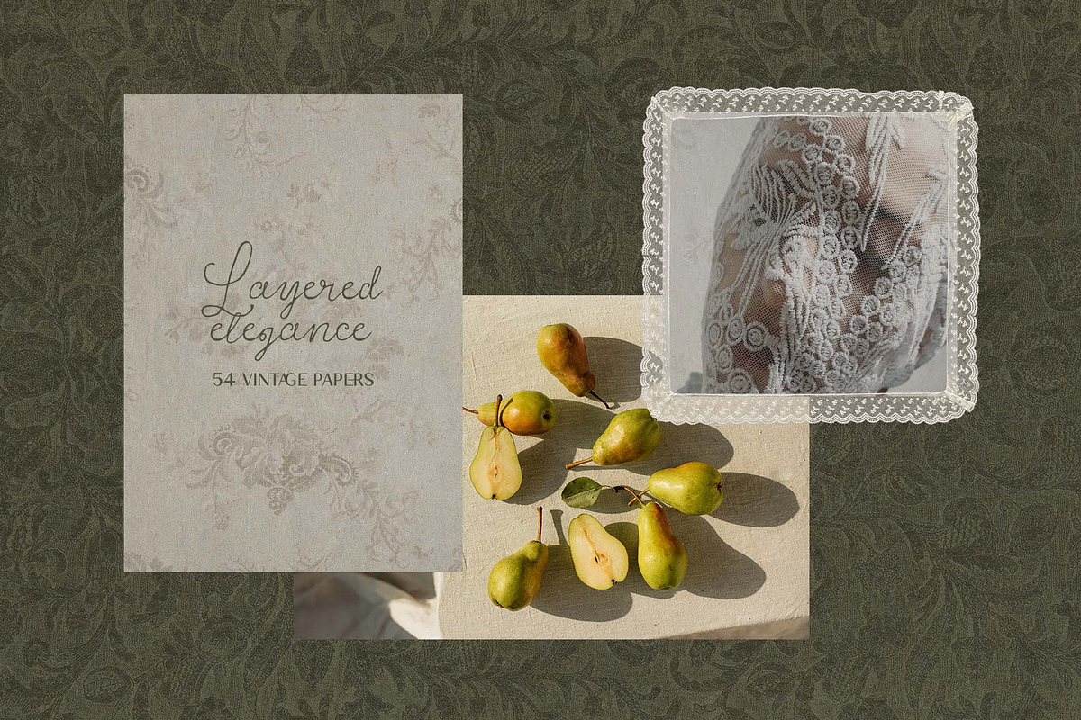 Vintage Lace Papers backgrounds, a Background Graphic by DigARTbyHavroshka (Photo 2 of 13)