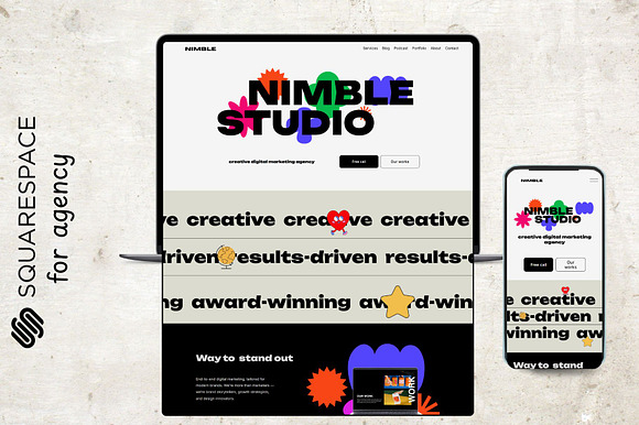 Squarespace Agency Website Template preview 7