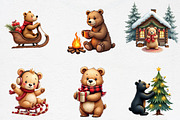 Christmas Wild Bears Sublimation Cli, an Illustration by CrexoraLab (Thumbnail 2 of 5)