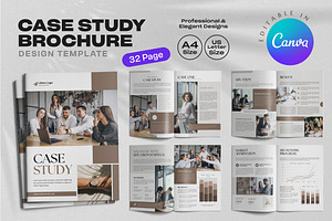 Case Study Brochure Canva Template 3, a Brochure Template by Miyaji75