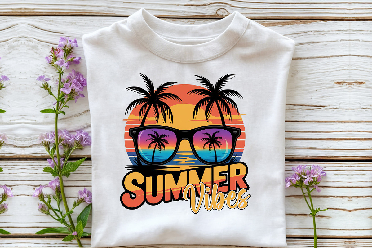 Vibrant Summer Vibes Png, Watercolor, an Illustration by Libby Wishes (Photo 3 of 5)