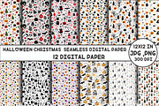 Halloween Christmas  Seamless Patten, an Illustration by Designking (Thumbnail 1 of 4)