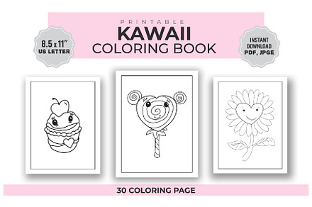 Kawaii Coloring book For Kids