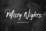 Misty Nights - Brush Font, a Handwritten Font by Sronstudio (Thumbnail 1 of 10)