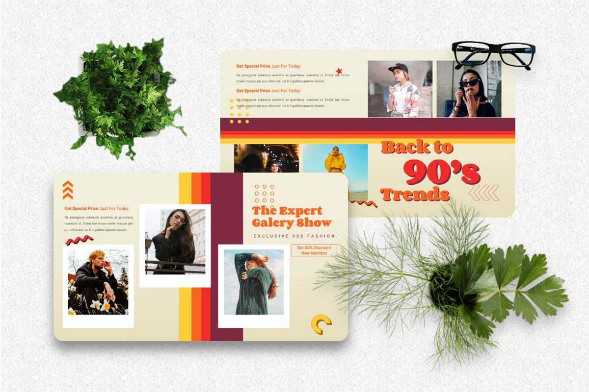 Retrao - Retro 90s Powerpoint, a Presentation Template by Dhabee (Photo 2 of 7)